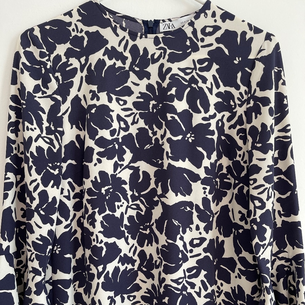 ZARA floral midi dress